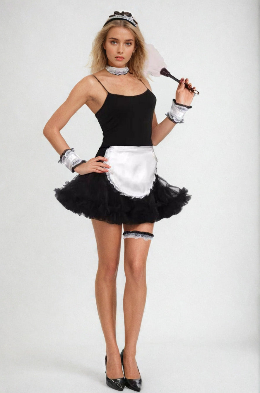 Slip Dress with Attached Crinoline Costume