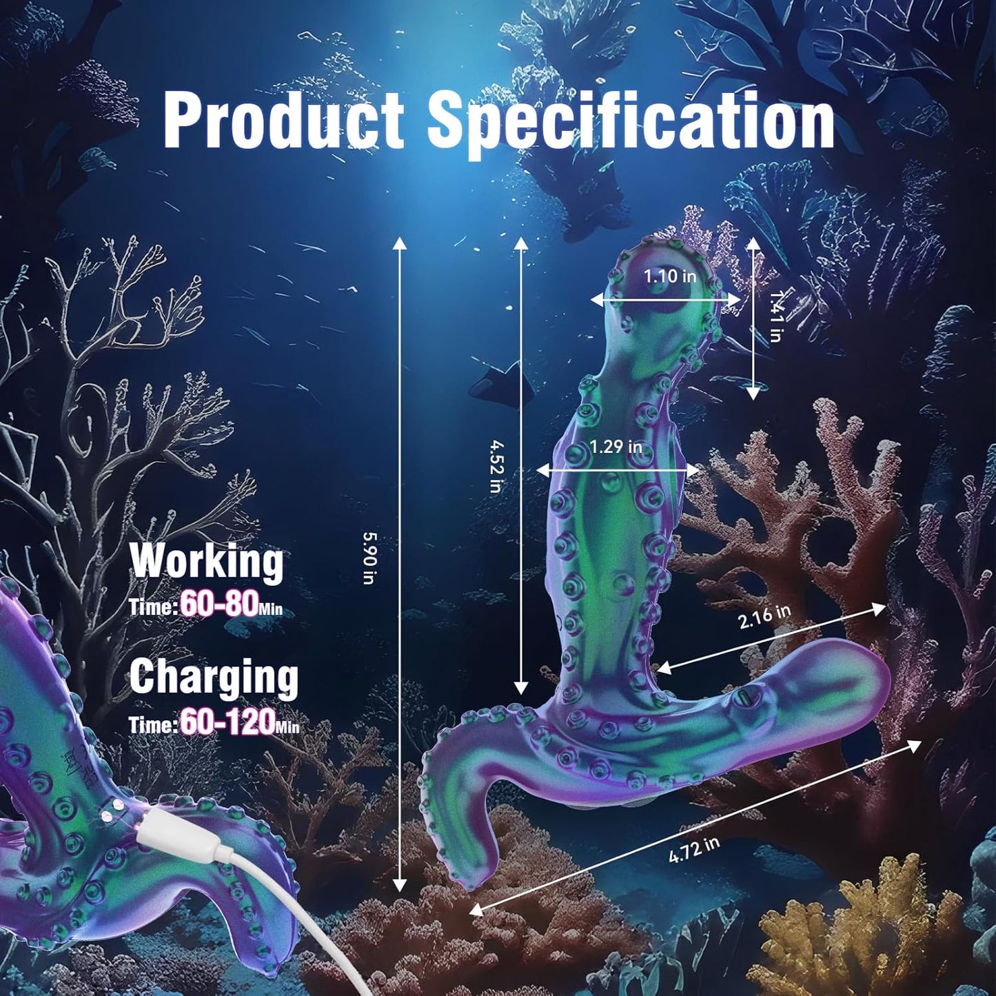 💥 2025 Limited 70% ️OFF 💦 OctoPulse X9 360° Rotating Suptruck Deep Stimulator