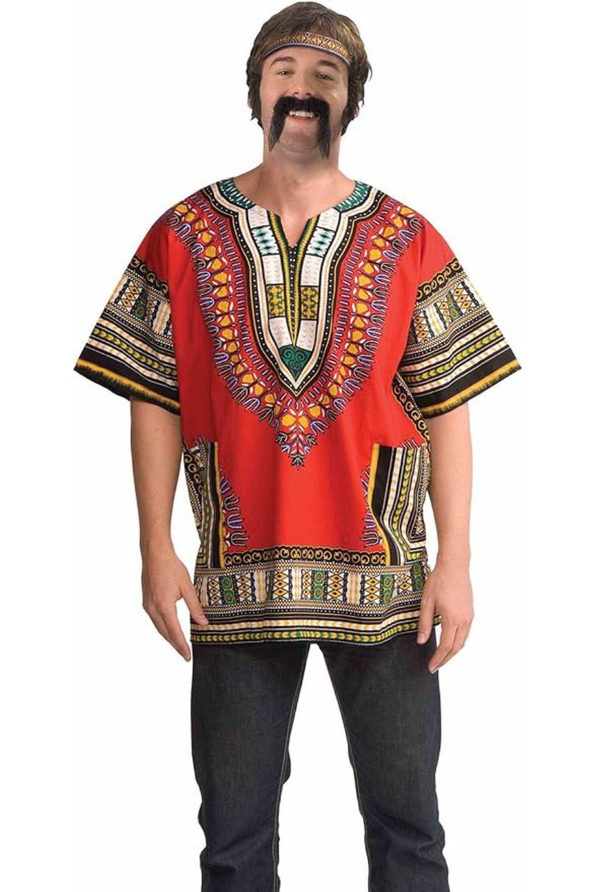 Men's Dashiki Hippie Costume Shirt