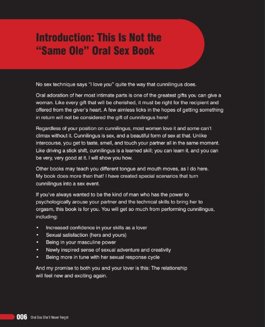 Oral Sex She'll Never Forget - The Ultimate Guidebook for Couples