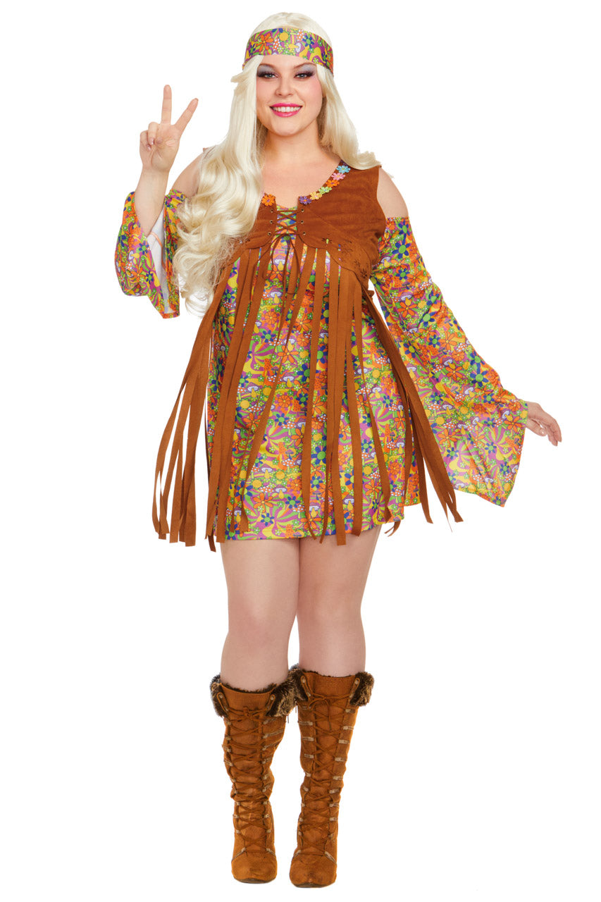 Plus Size Pure Hippie Costume