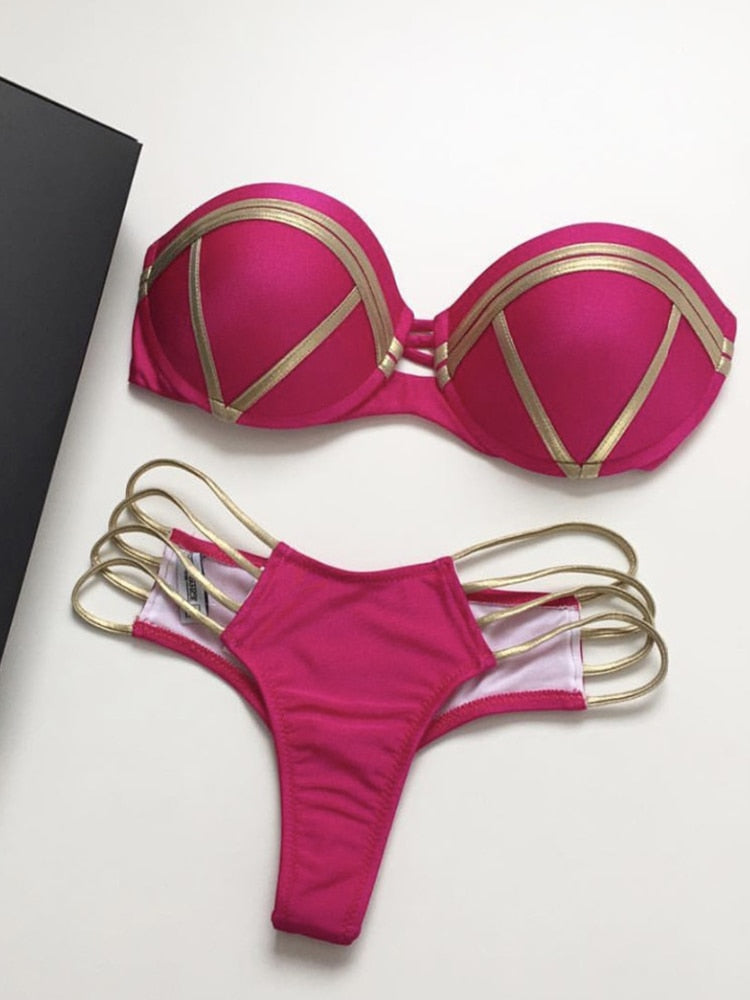 Boldessa® My Sights Set On You Bandeau Bikini