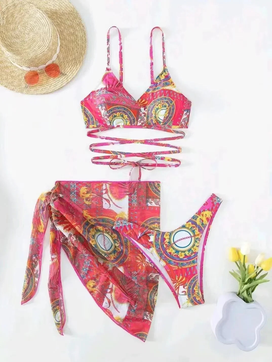 Boldessa® Kiss You Bye 3-Piece Bikini