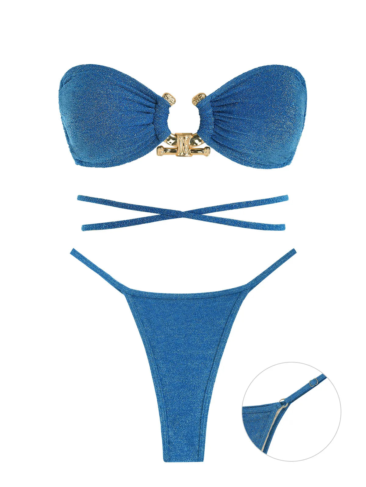 Boldessa® Trying Hard To Control Bandeau Two Piece
