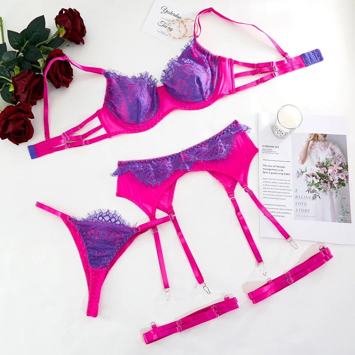 Boldessa® Pamela's Neon Lace Set