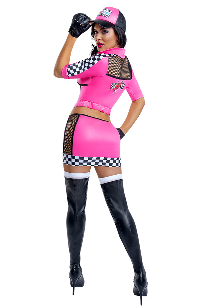 Pink Racer Babe Costume