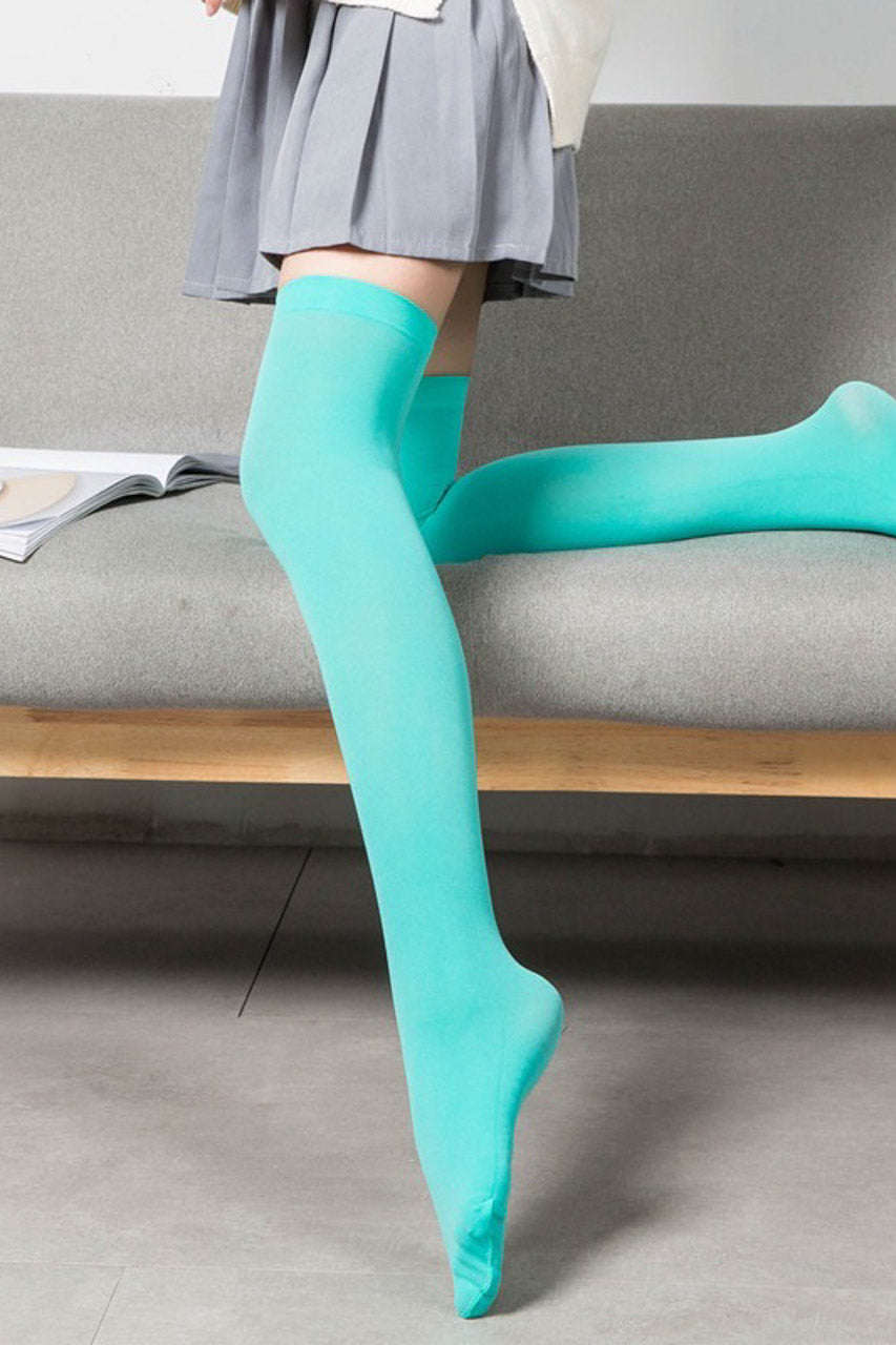 Basic Opaque Thigh Highs