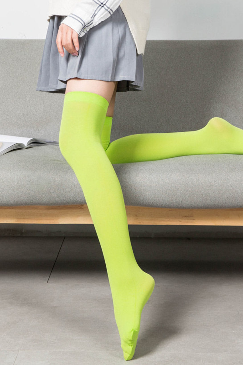 Basic Opaque Thigh Highs