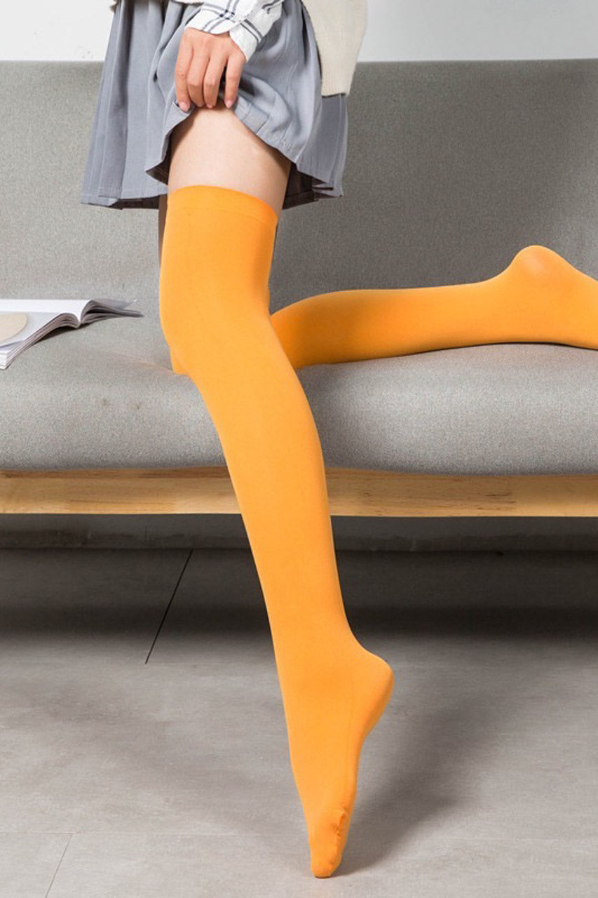Basic Opaque Thigh Highs