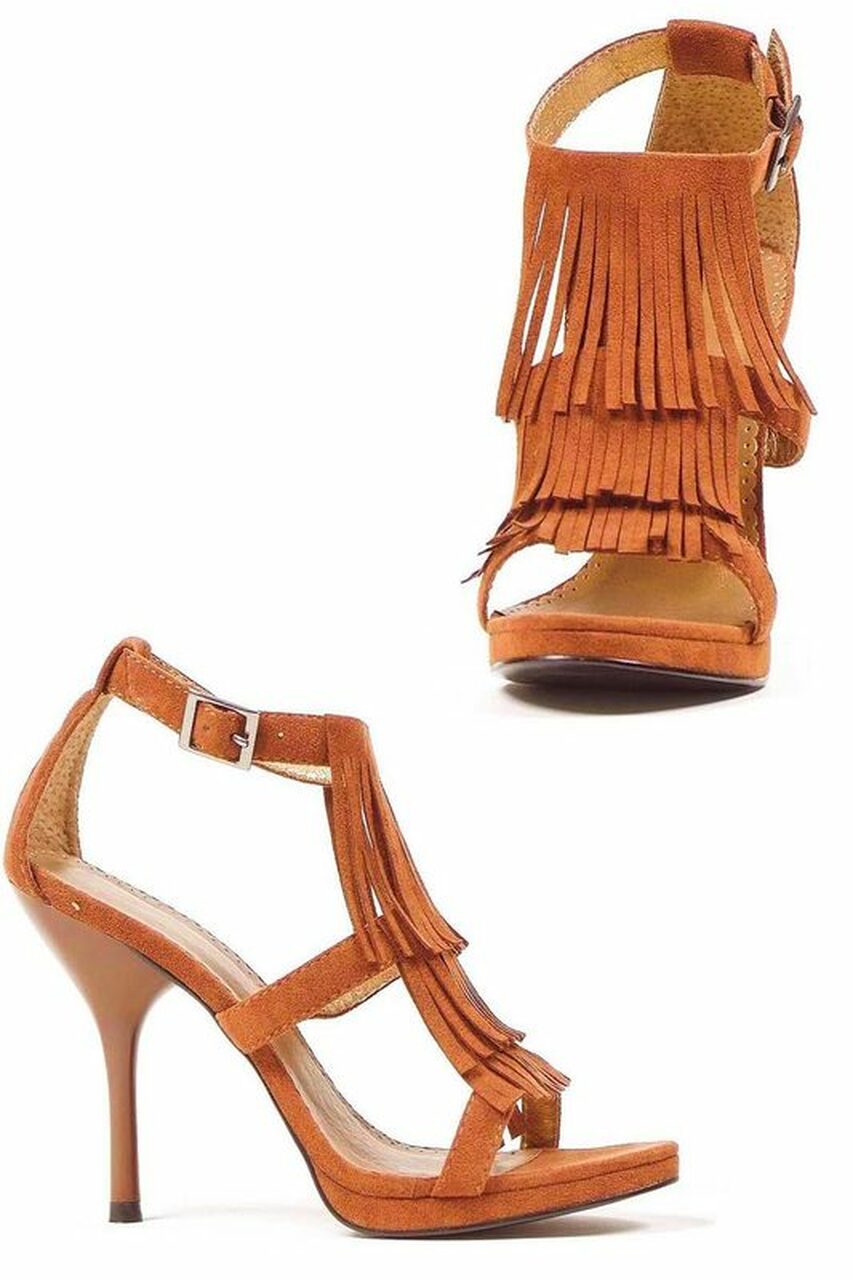 Fringe High Heel Fringe Sandals