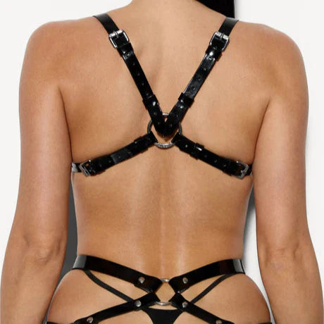 Boldessa® Charlene Patent Leather Lingerie Set