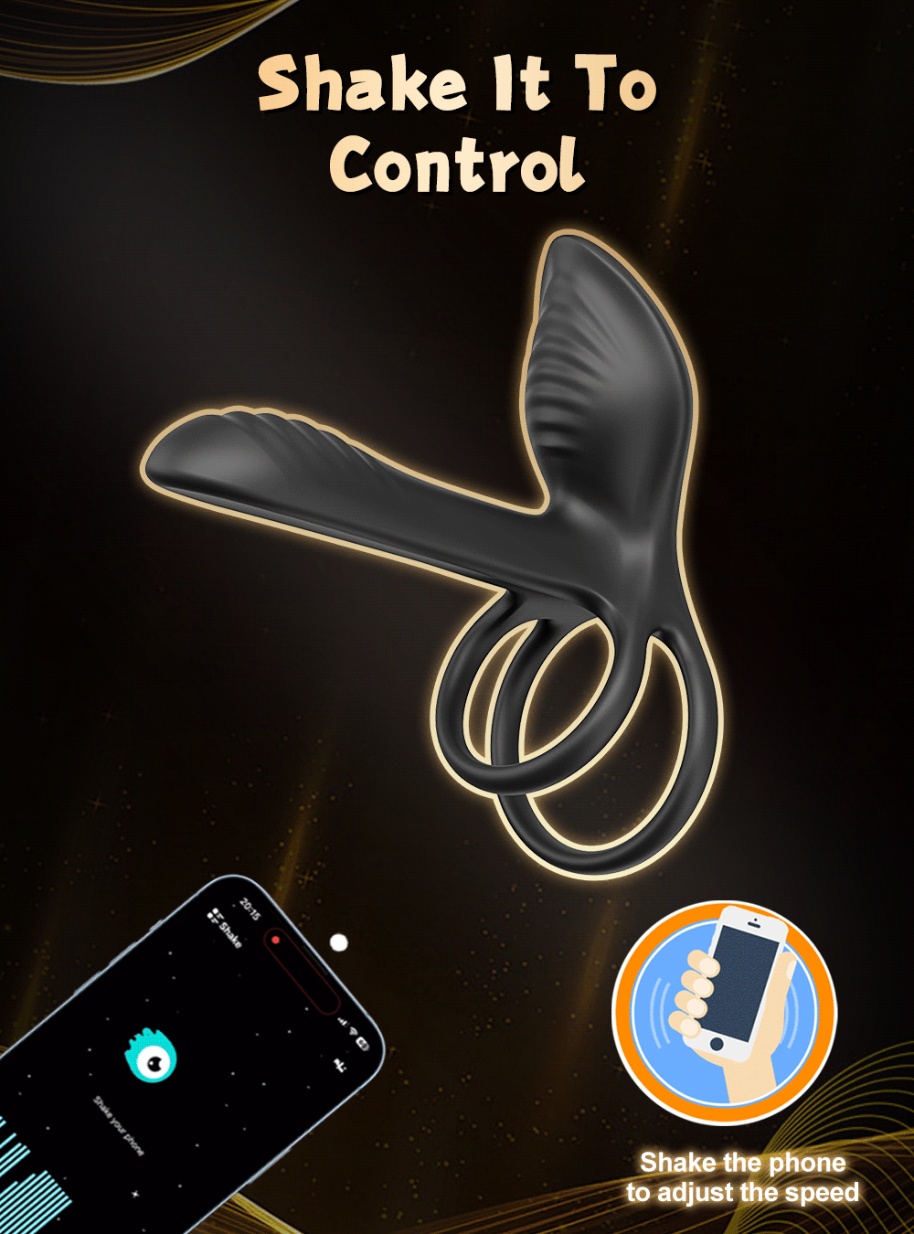 💥2025 Exclusive Deal - 75% OFF🔥 PulseWing 2-in-1 Vibrating Cock Ring