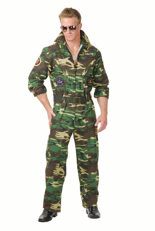 Top Gun Camo Jumpsuit Costume