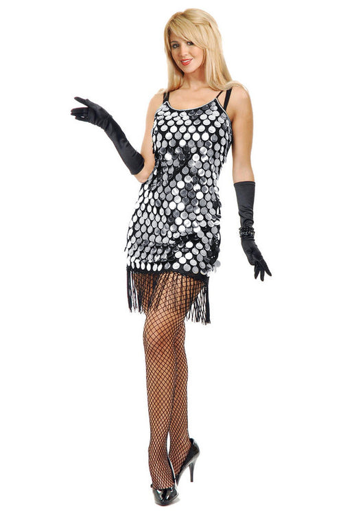 Silver Starlet Flapper Costume