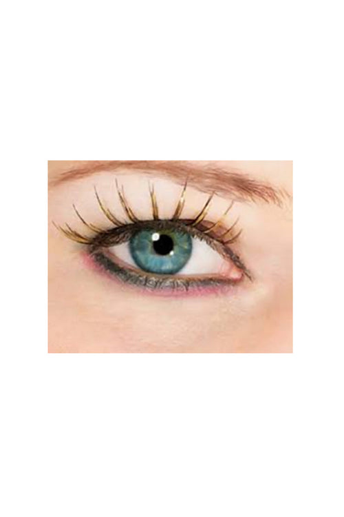 Gold &amp; Black Fake Eyelashes