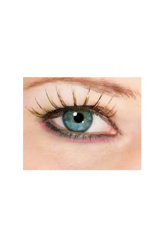 Gold &amp; Black Fake Eyelashes