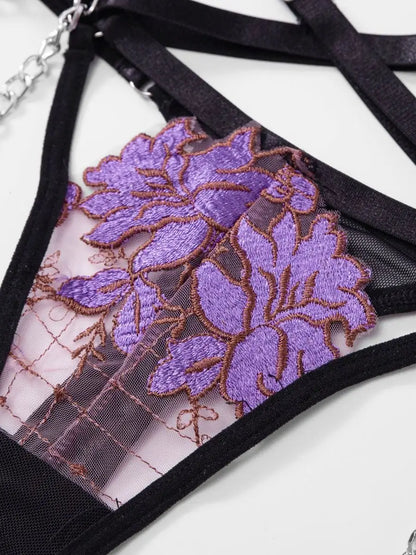 Gothyx® Purple Lavender Sheer Lingerie Set