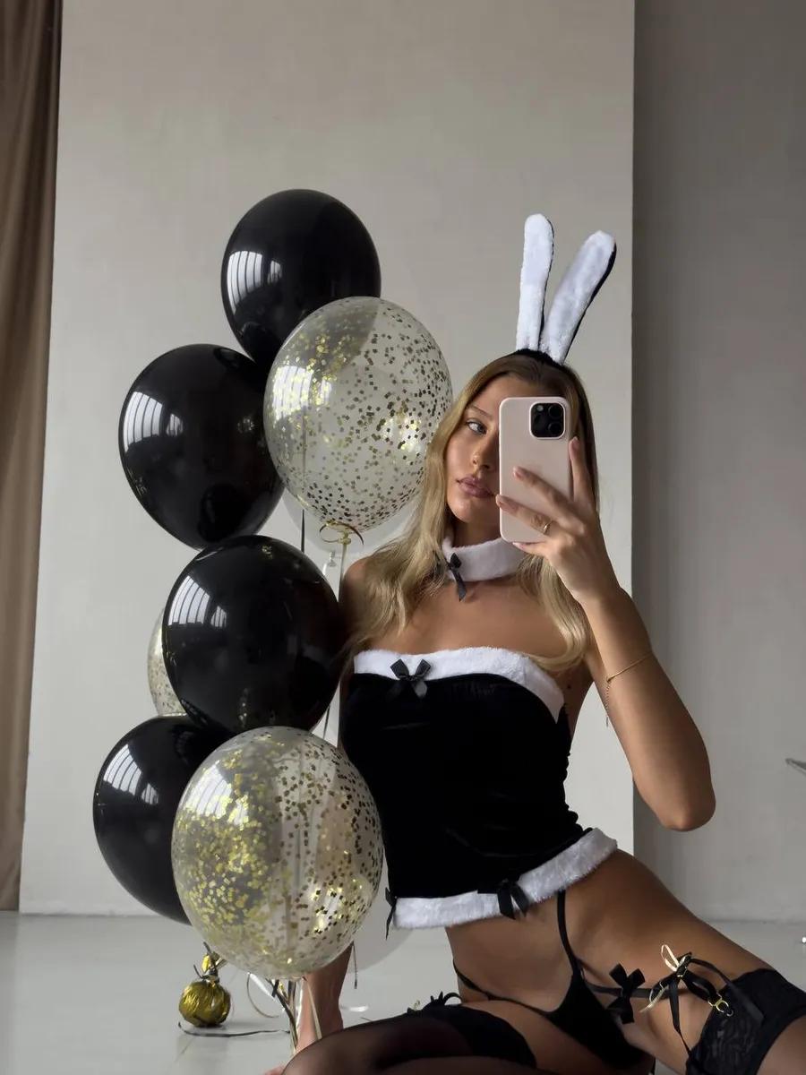 Velvet Bunny Lingerie Set
