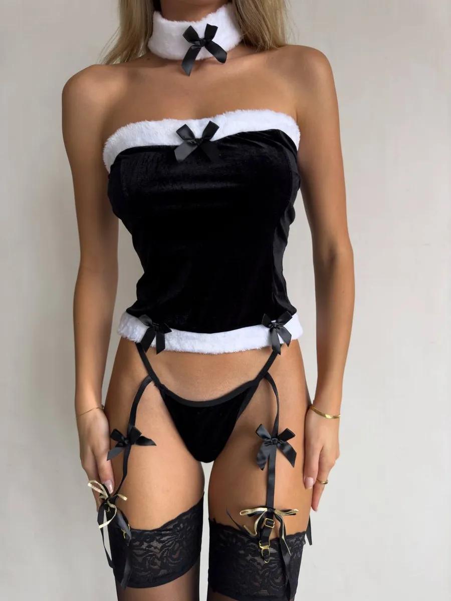 Velvet Bunny Lingerie Set