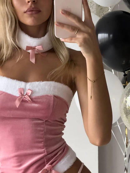 Velvet Bunny Lingerie Set