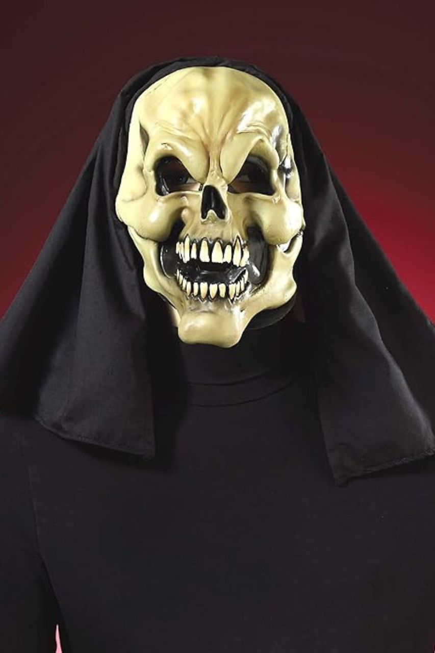 Men's Hooded Skeleton Mask