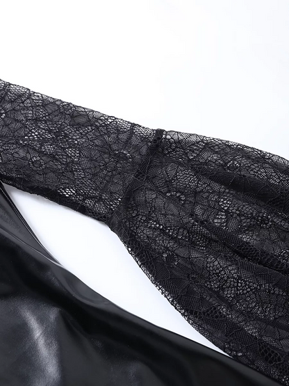 Gothyx® 2 Pieces Raven Queen – Gothic Lace Vampire Cape Dress
