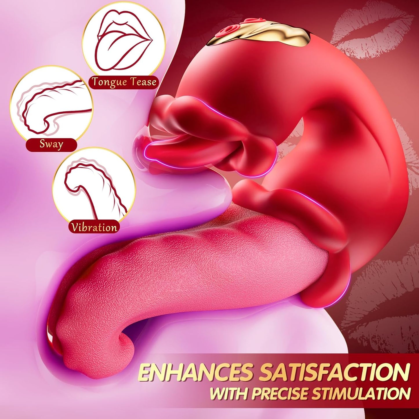 💥 2025 Limited 70% ️OFF 👅 LICKORA X10 Suptruck 4-in-1 Tongue Rose Kiwinet Vibrator