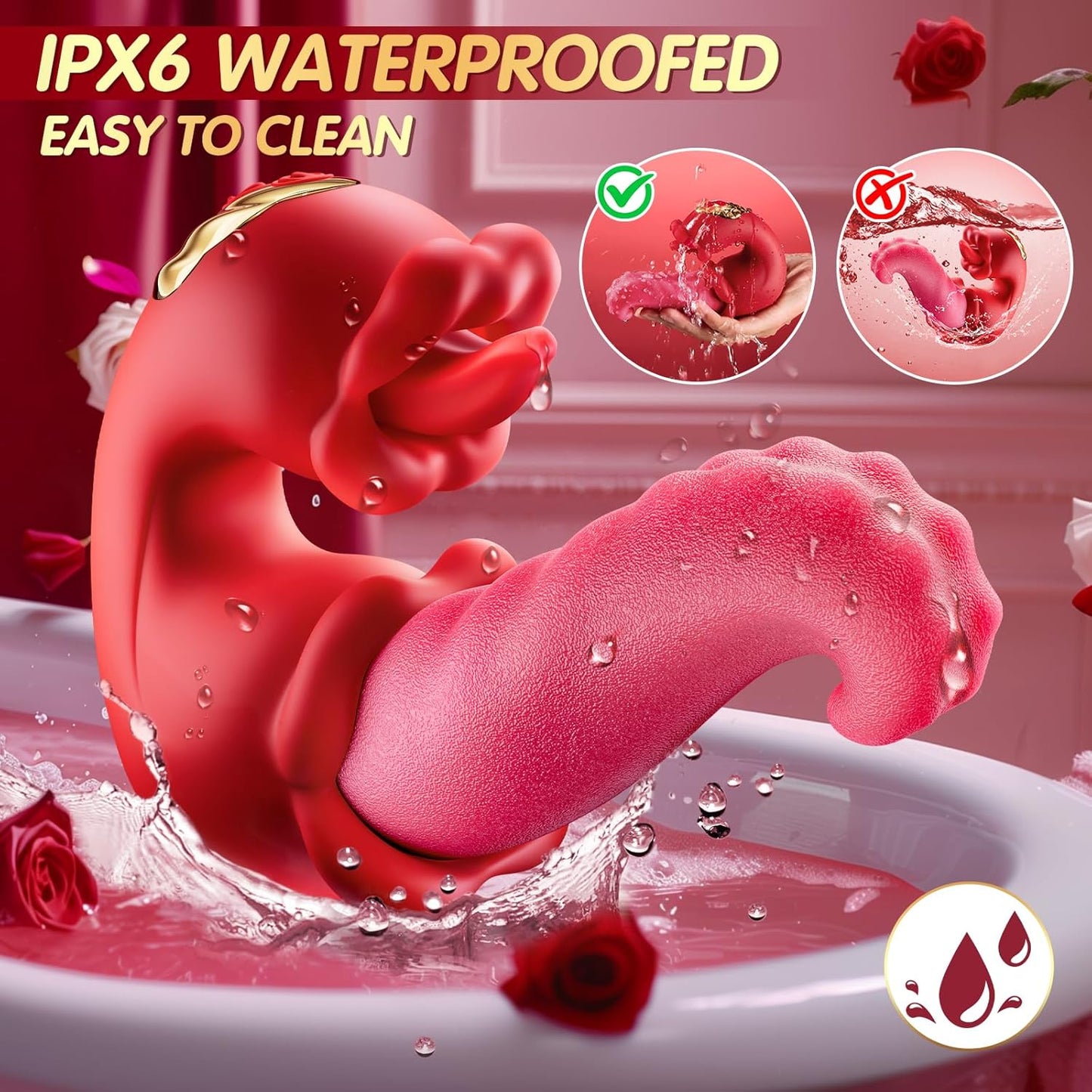 💥 2025 Limited 70% ️OFF 👅 LICKORA X10 Suptruck 4-in-1 Tongue Rose Kiwinet Vibrator