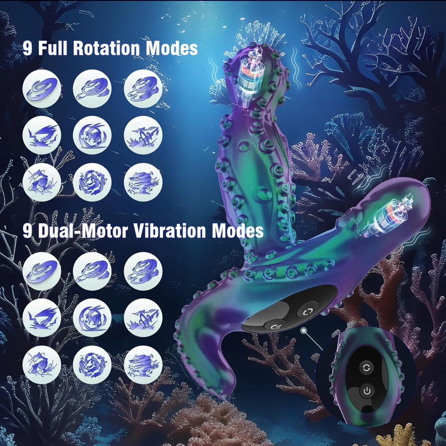💥 2025 Limited 70% ️OFF 💦 OctoPulse X9 360° Rotating Suptruck Deep Stimulator