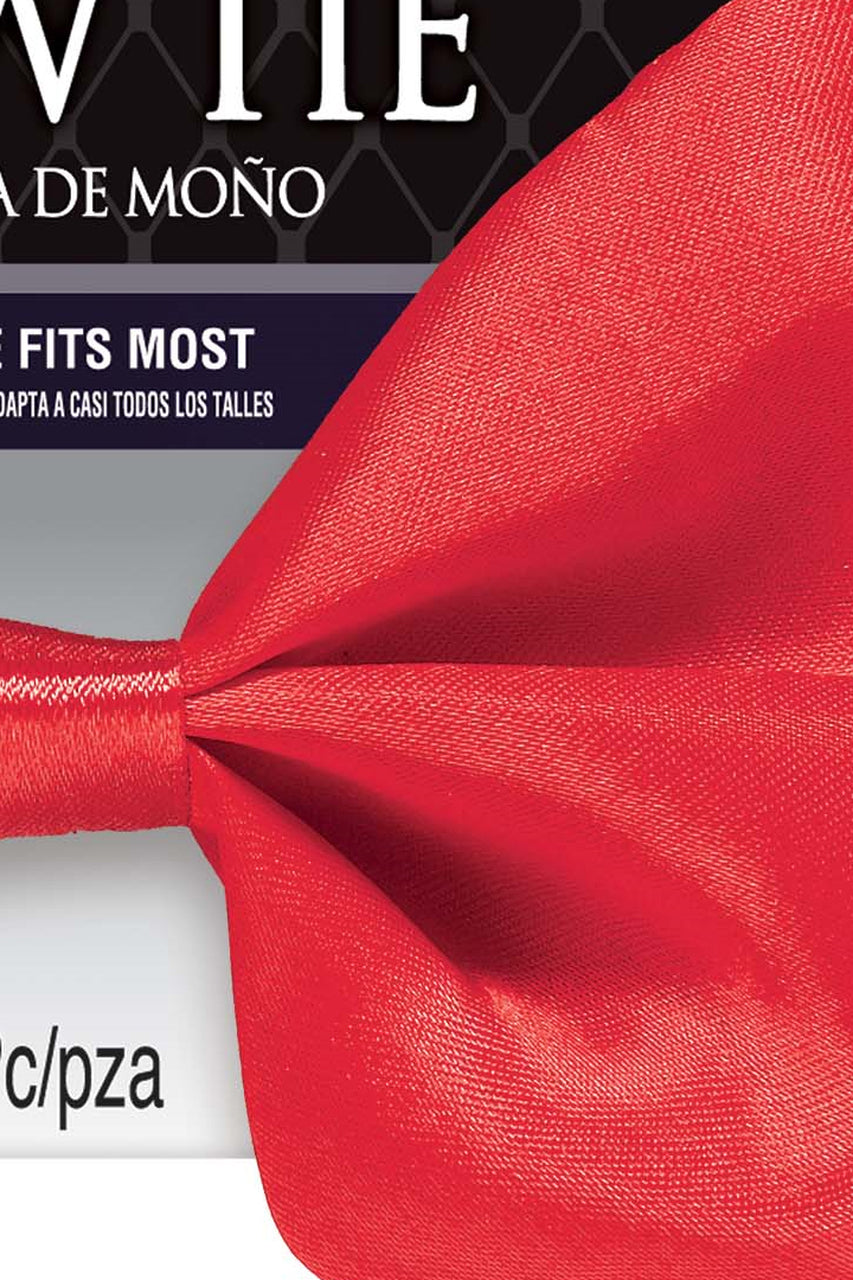 Red Satin Bow Tie