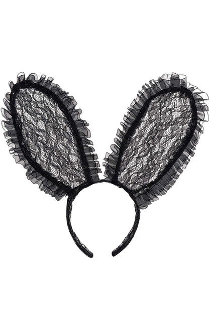 Black Lace Bunny Ears