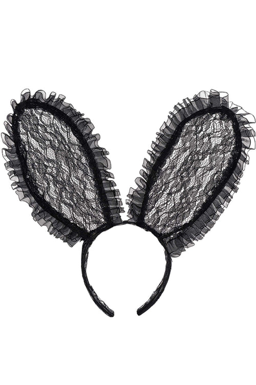 Black Lace Bunny Ears