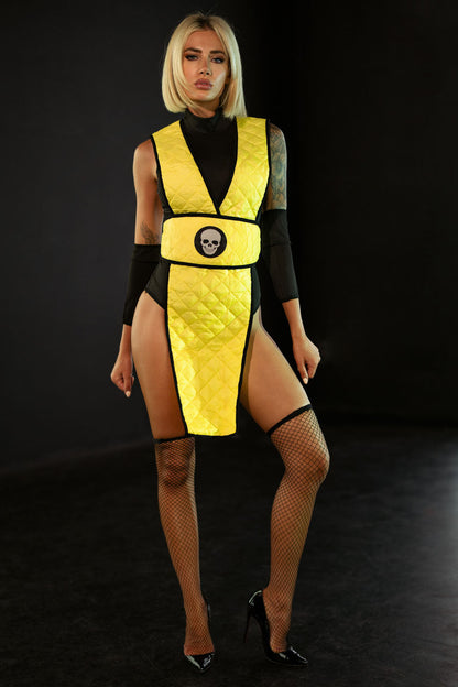 Yellow Scorpion Ninja Kombat Costume