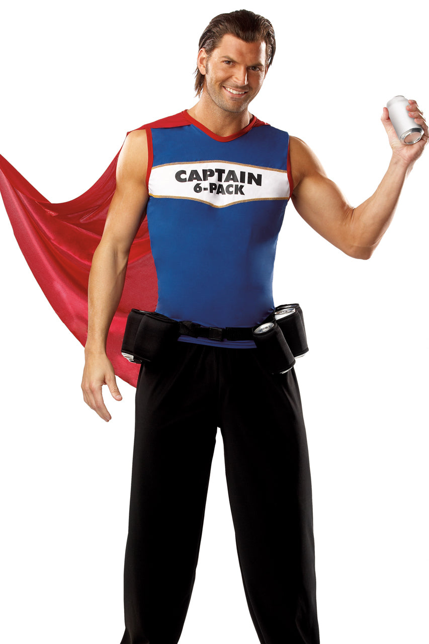 Men's Captain 6-Pack Costume