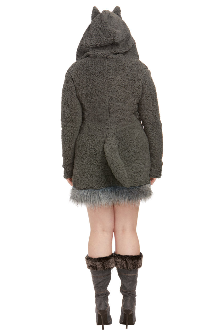 Plus Size Cozy Wolf Costume