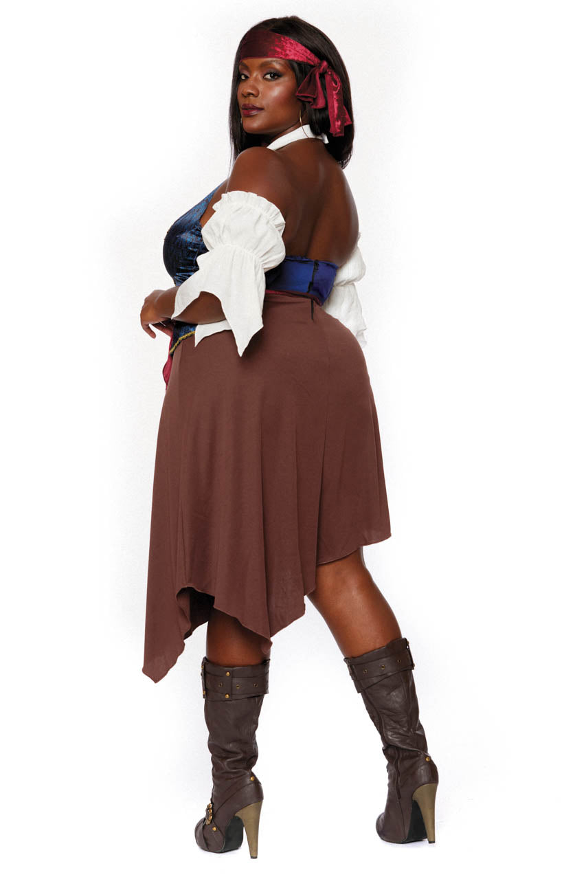 Plus Size Rogue Pirate Wench Costume