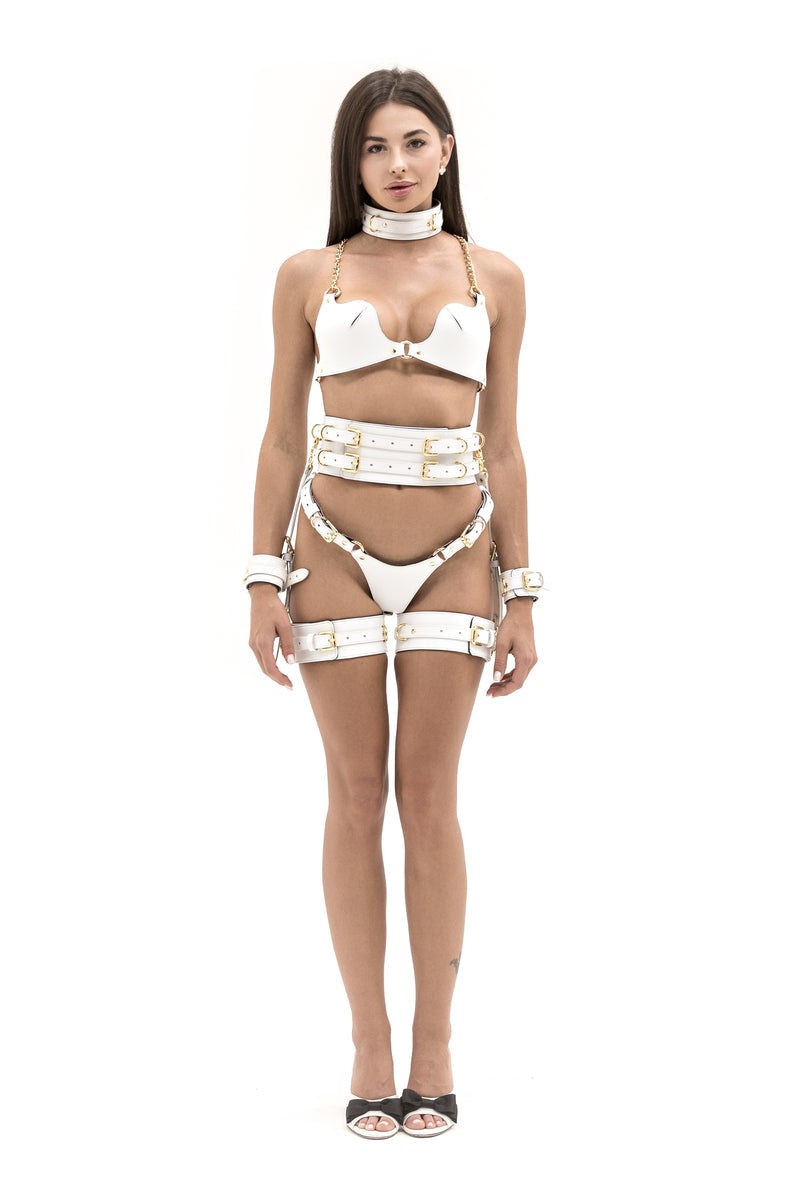Gothyx™ Aphrodite Leather Lingerie Set