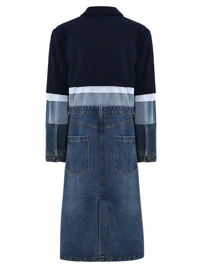 Women's Denim Overcoat Blue