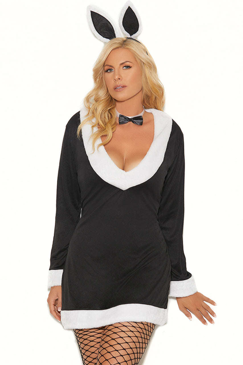 Plus Size Sexy Black Bunny Costume