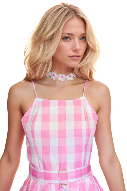 Pink Gingham Barbie Costume Dress
