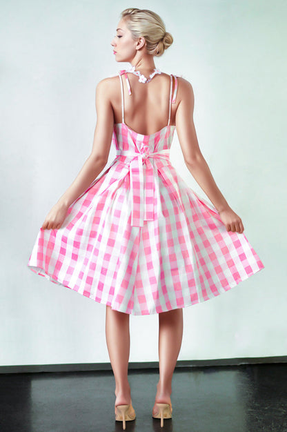 Pink Gingham Barbie Costume Dress