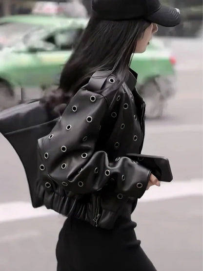 Women's Moto Leather Jacket