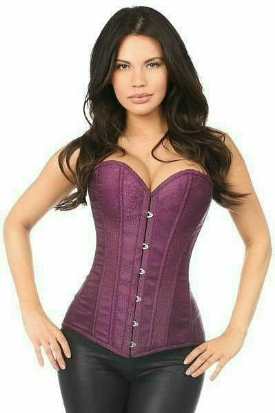 Plum Brocade Corset
