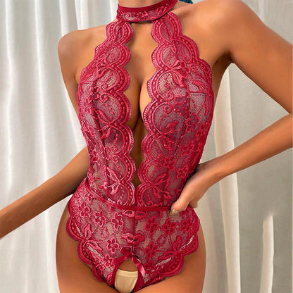 Boldessa® Seductive Lace Crotchless Lingerie