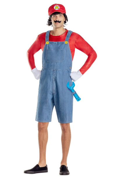 Men's Red Gamer Costume