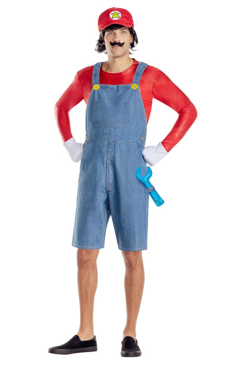 Men's Red Gamer Costume