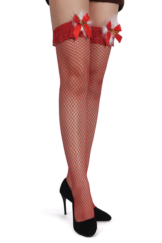 Plus Size Net Holiday Stockings