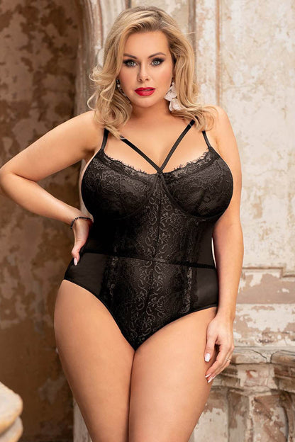 Plus Size Midnight Desires Teddy