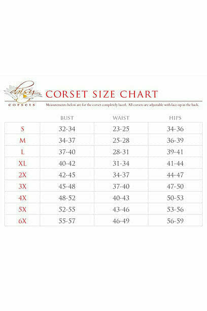 White Satin Steel Boned Uniforming Corset with Straps