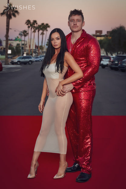 Red Sequin Men’s Suit